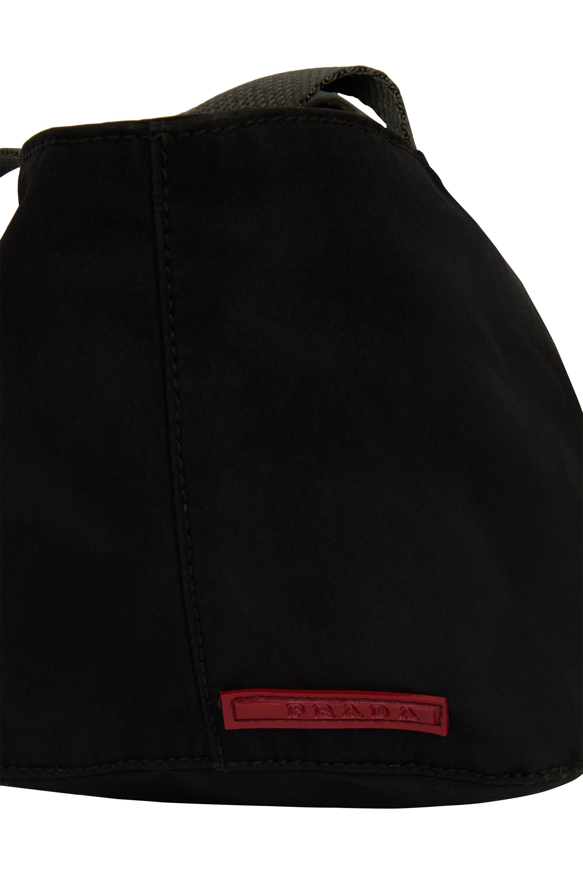 Vintage Prada 2000's Black Nylon Mini Tote Bag Excellent état - En vente à London, GB