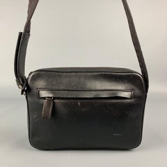 Vintage PRADA Black Leather Cross Body Handbag