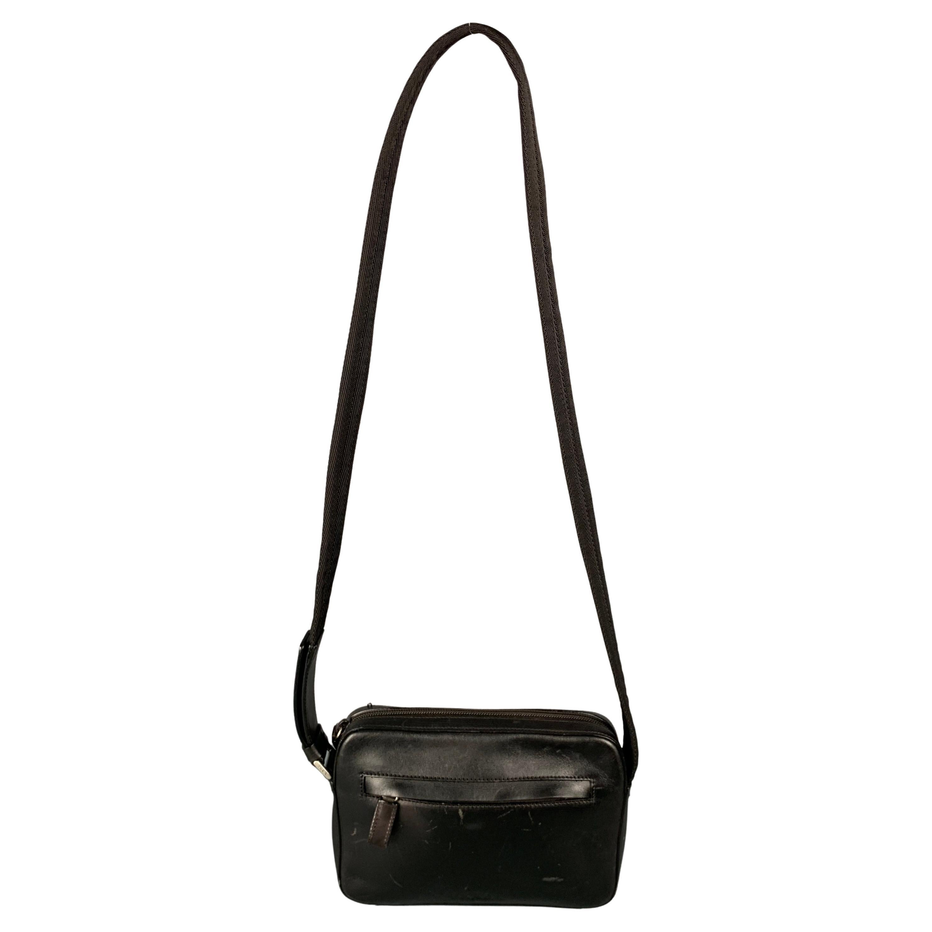 Vintage PRADA Black Leather Cross Body Handbag at 1stDibs | vintage prada  shoulder bag, vintage prada crossbody bag