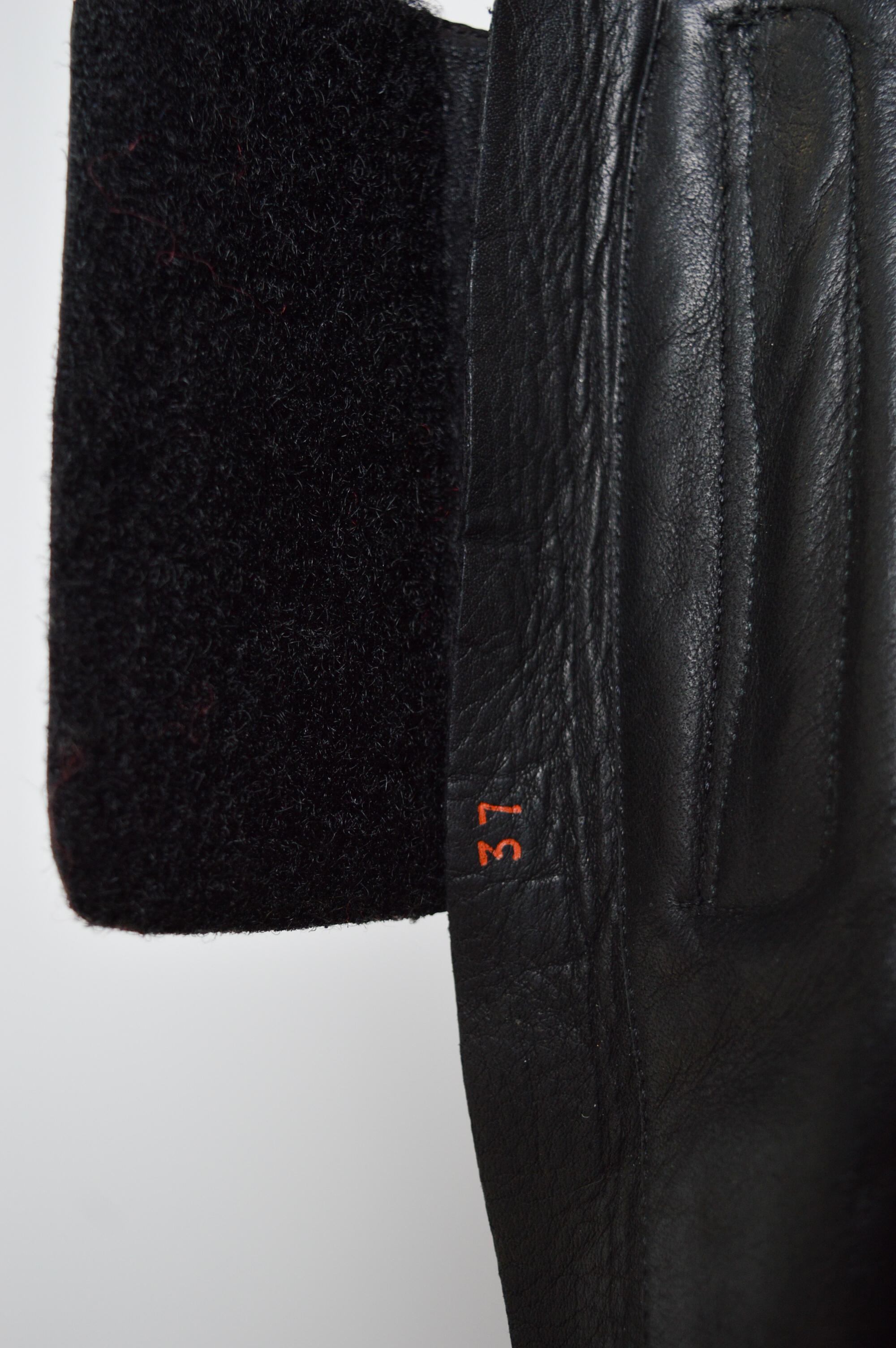 Vintage PRADA Knee High Black Leather 2000s Technical Y2K flat boots For Sale 9