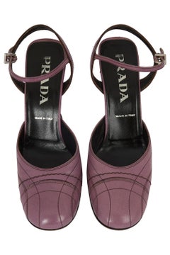 Vintage Prada Mary Janes Leather Heels.