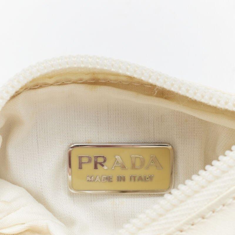 vintage PRADA purple brown cream lattice open weave mini top handle bag 6