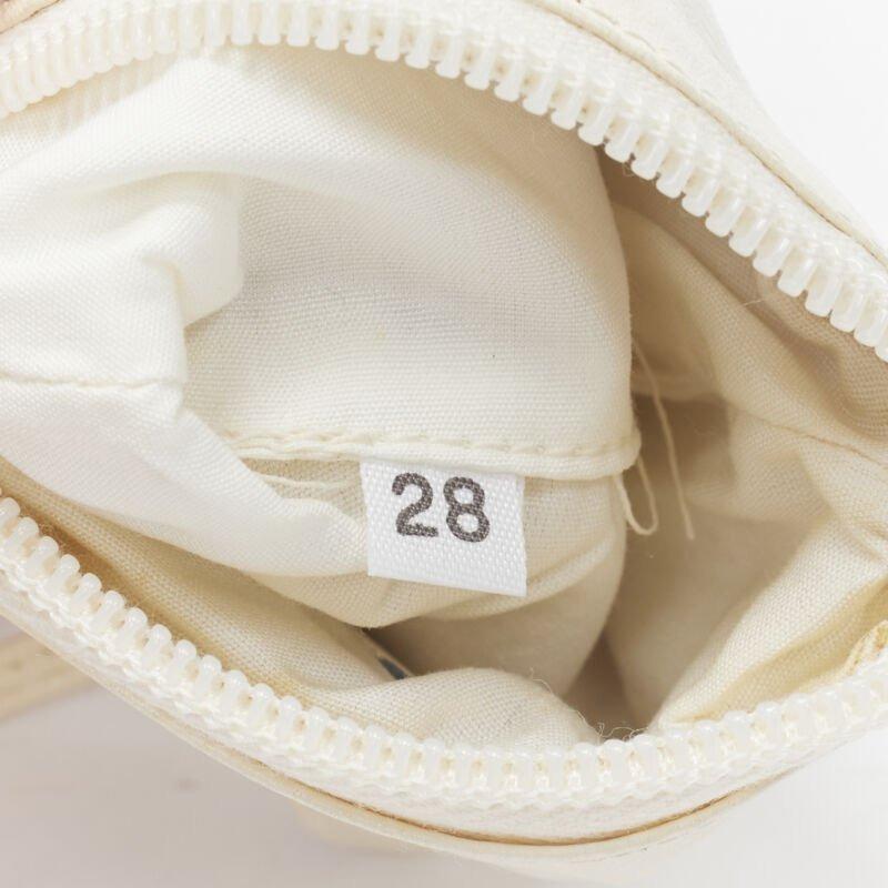 vintage PRADA purple brown cream lattice open weave mini top handle bag 7