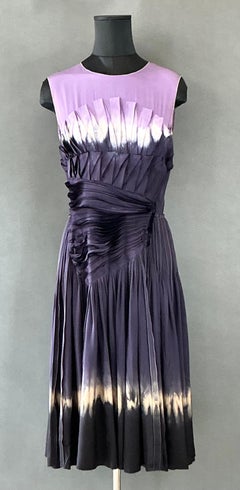 Vintage Prada Purple Shibori Dyed Dress