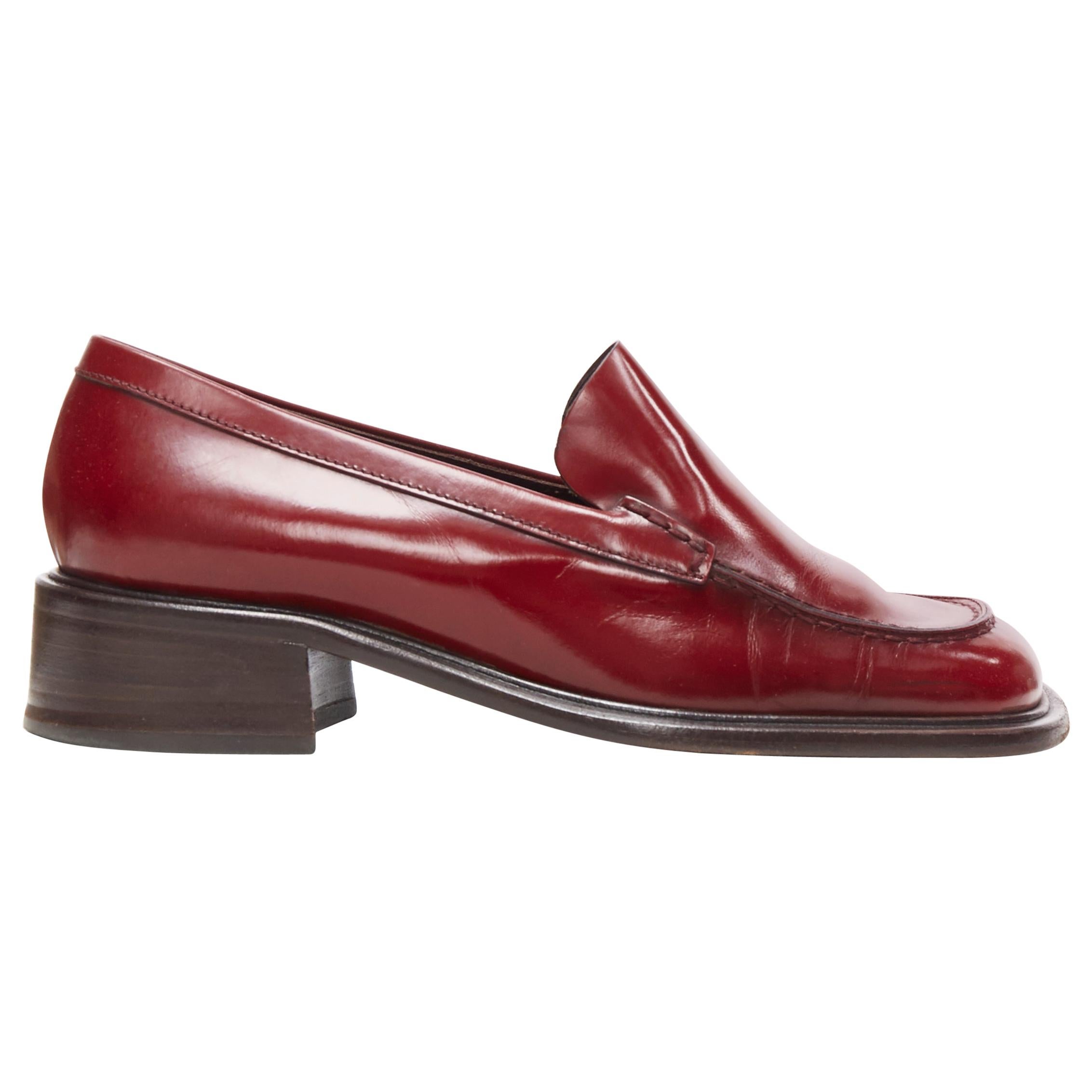Square Toe Loafer - 3 For Sale on 1stDibs | square toe leather loafers