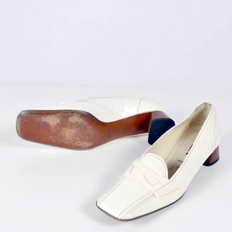 square toe heels prada