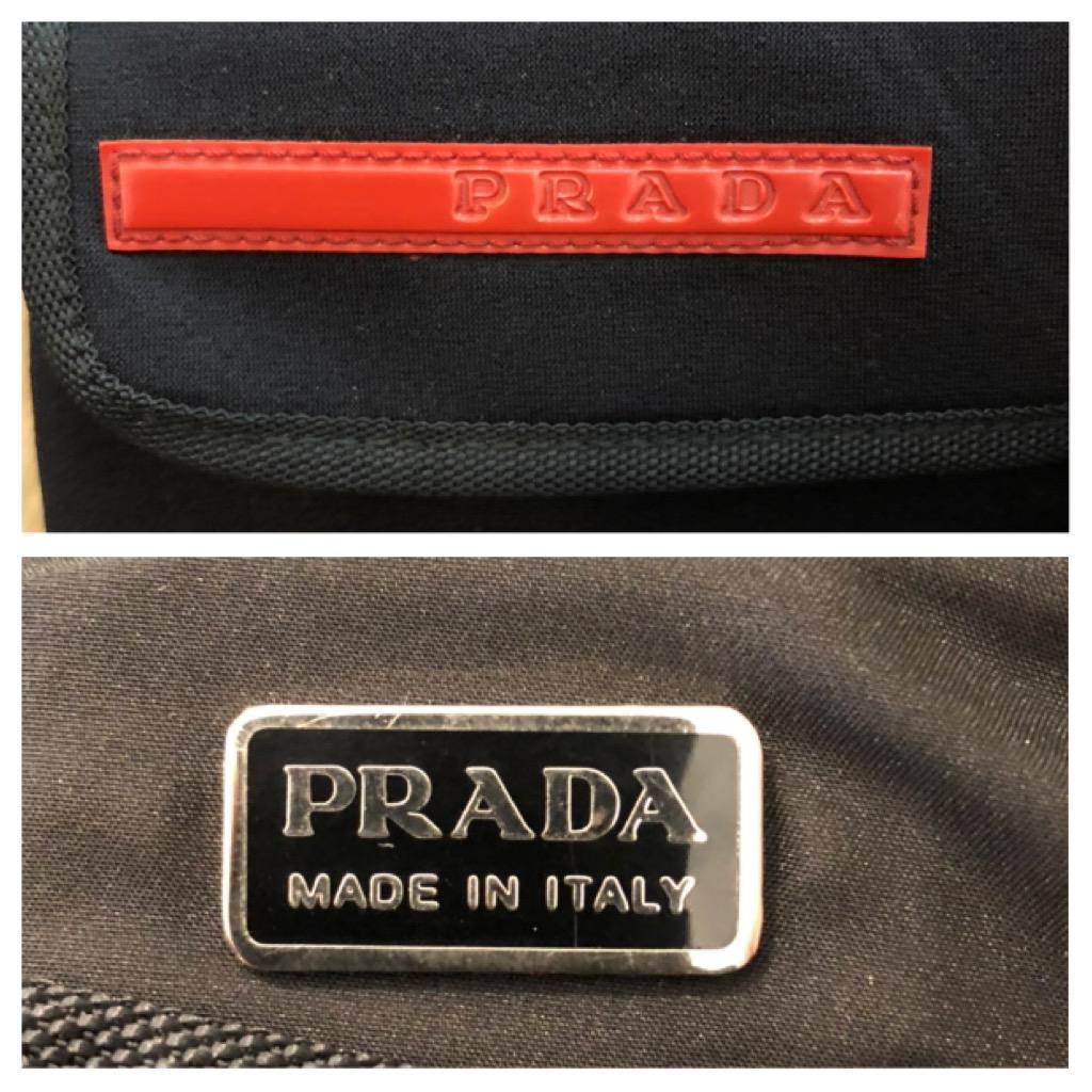Vintage PRADA Sports Line Belt Bag Black Microfiber Unisex en vente 1
