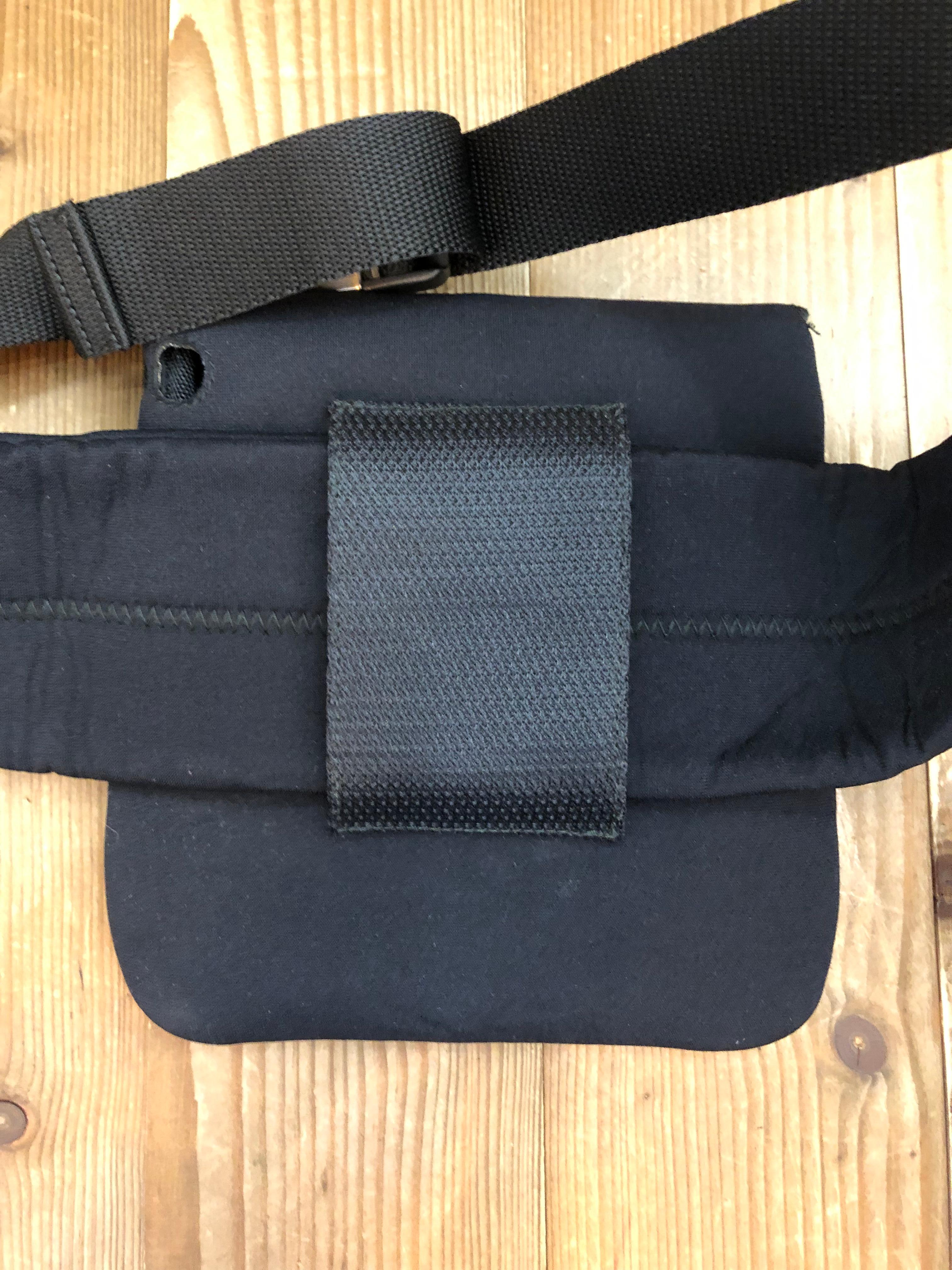 Vintage PRADA Sports Line Belt Bag Black Microfiber Unisex For Sale 4