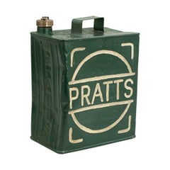 Antique Pratts Metal Petrol Can