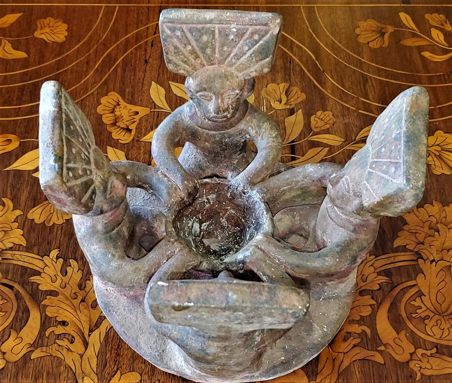 Mexican Vintage Pre-Columbian Style Pottery Centerpiece For Sale