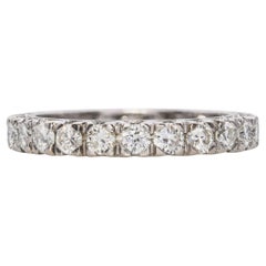 Vintage Precious Metal Alloy 2.4tcw Diamond Eternity Wedding Band