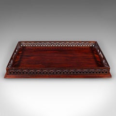 Vintage Präsentation Serviertablett, Englisch, Afternoon Tea, Aperitif Server, 1980