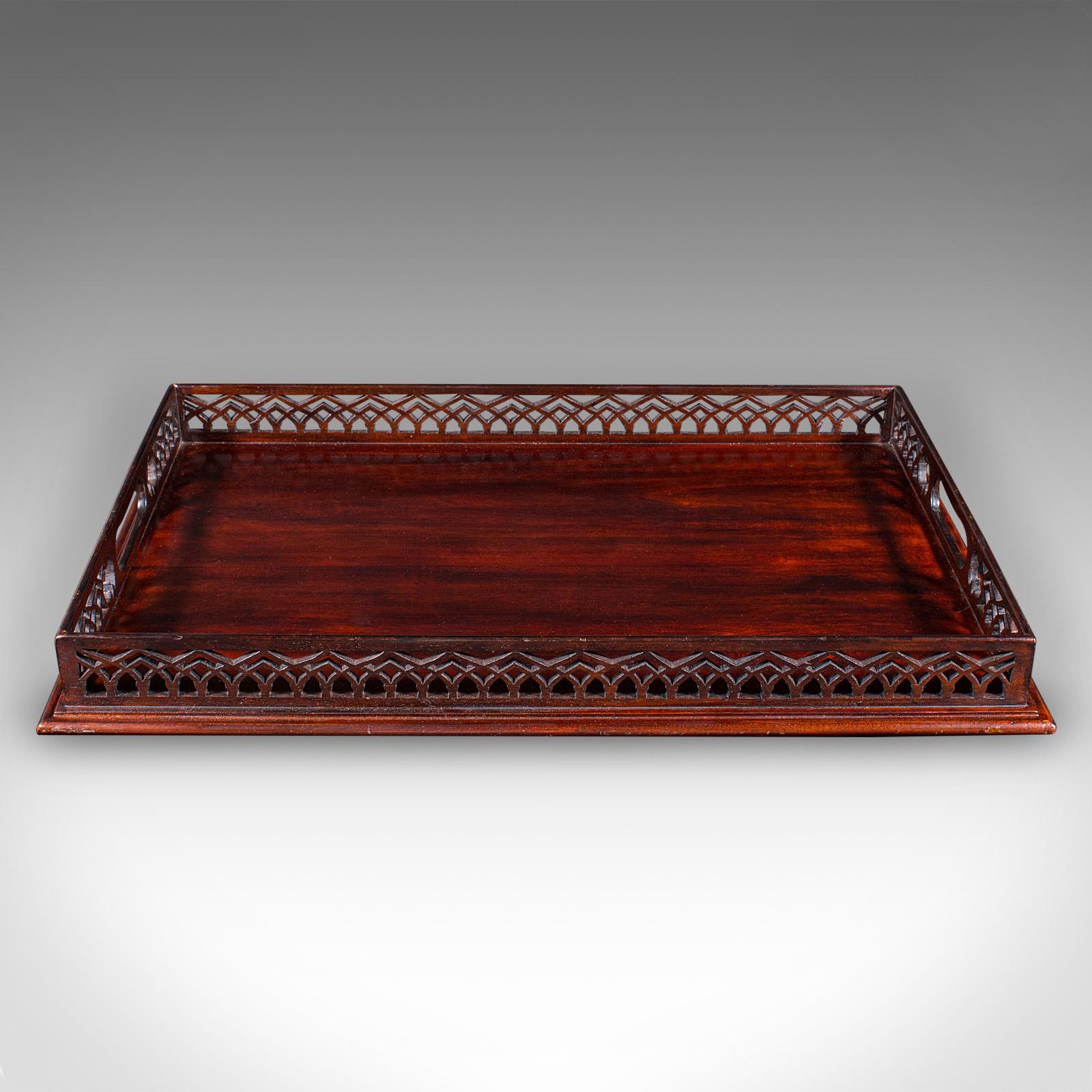 British Vintage Presentation Serving Tray, English, Afternoon Tea, Aperitif Server, 1980 For Sale