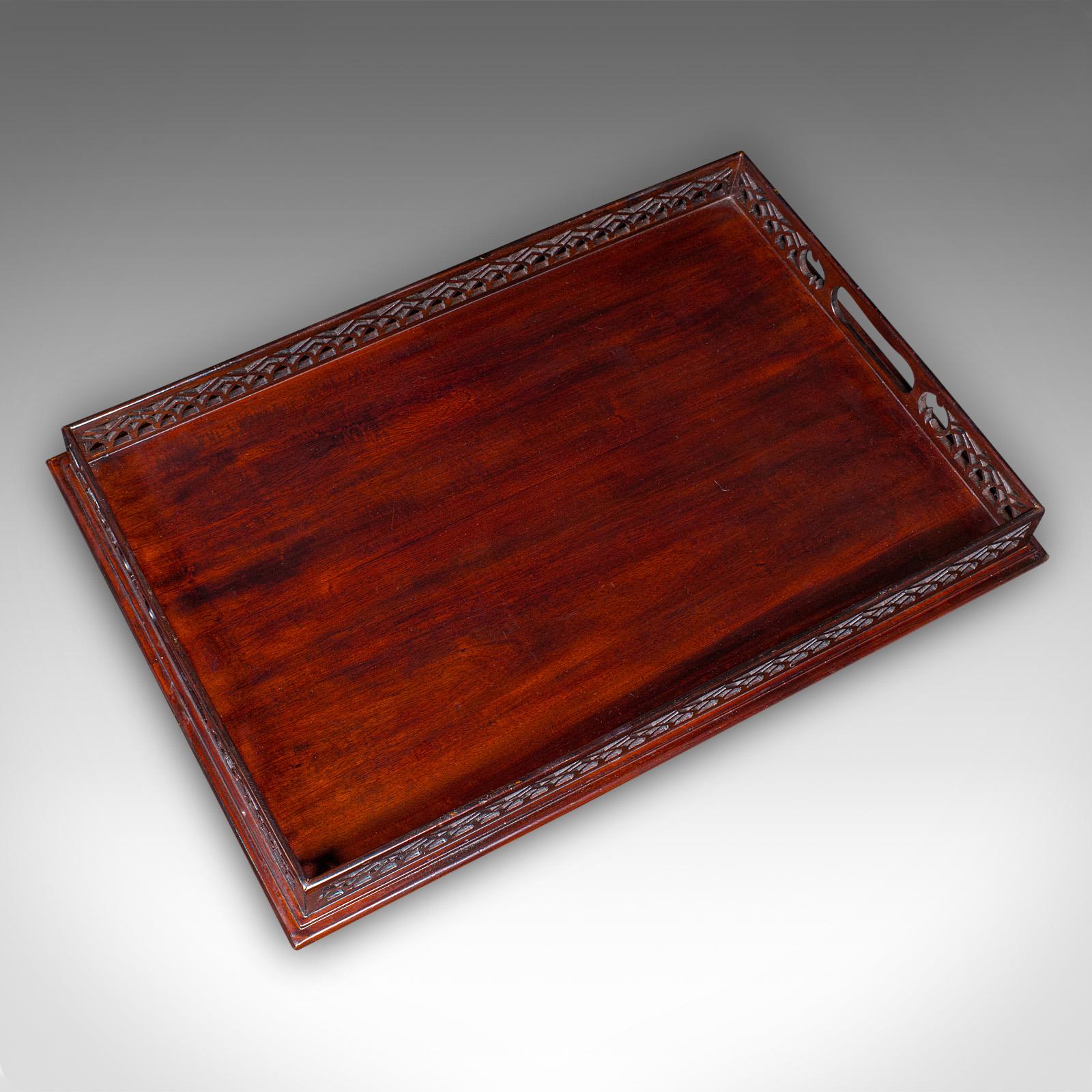 Late 20th Century Vintage Presentation Serving Tray, English, Afternoon Tea, Aperitif Server, 1980 For Sale