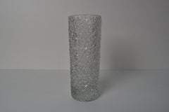 Vintage Pressed Glass Vase by Václav Hanuš for Sklo Union Libochovice, 1970's.