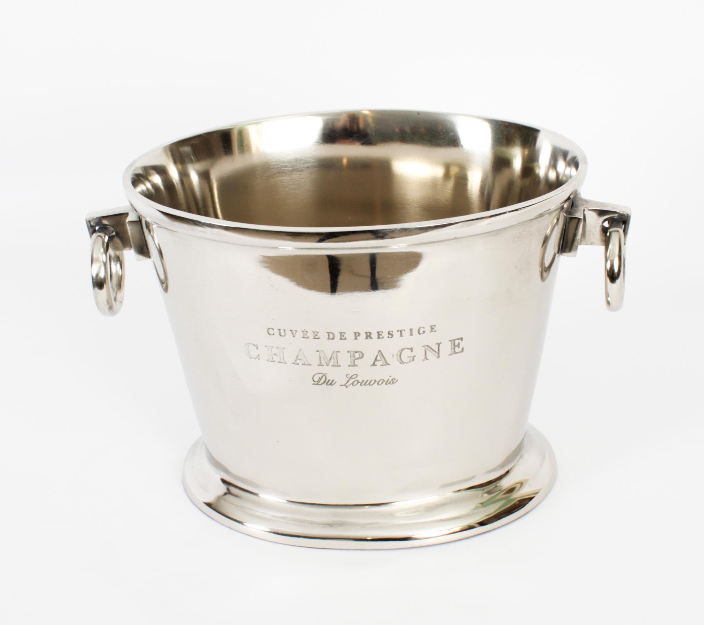 Vintage Prestige Champagne Cooler Ice Bucket 20th C In Good Condition For Sale In London, GB
