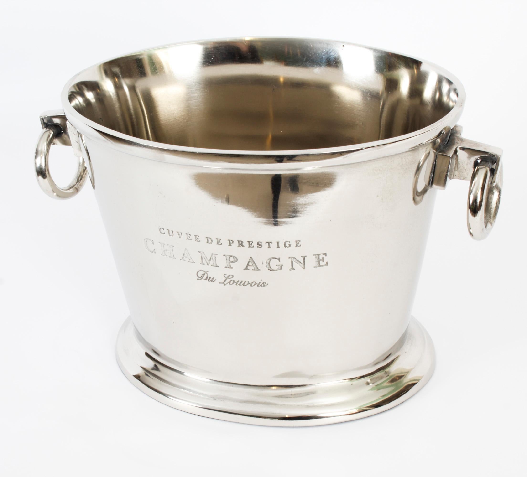 20ième siècle Vintage Prestige Champagne Cooler Ice Bucket 20th C en vente