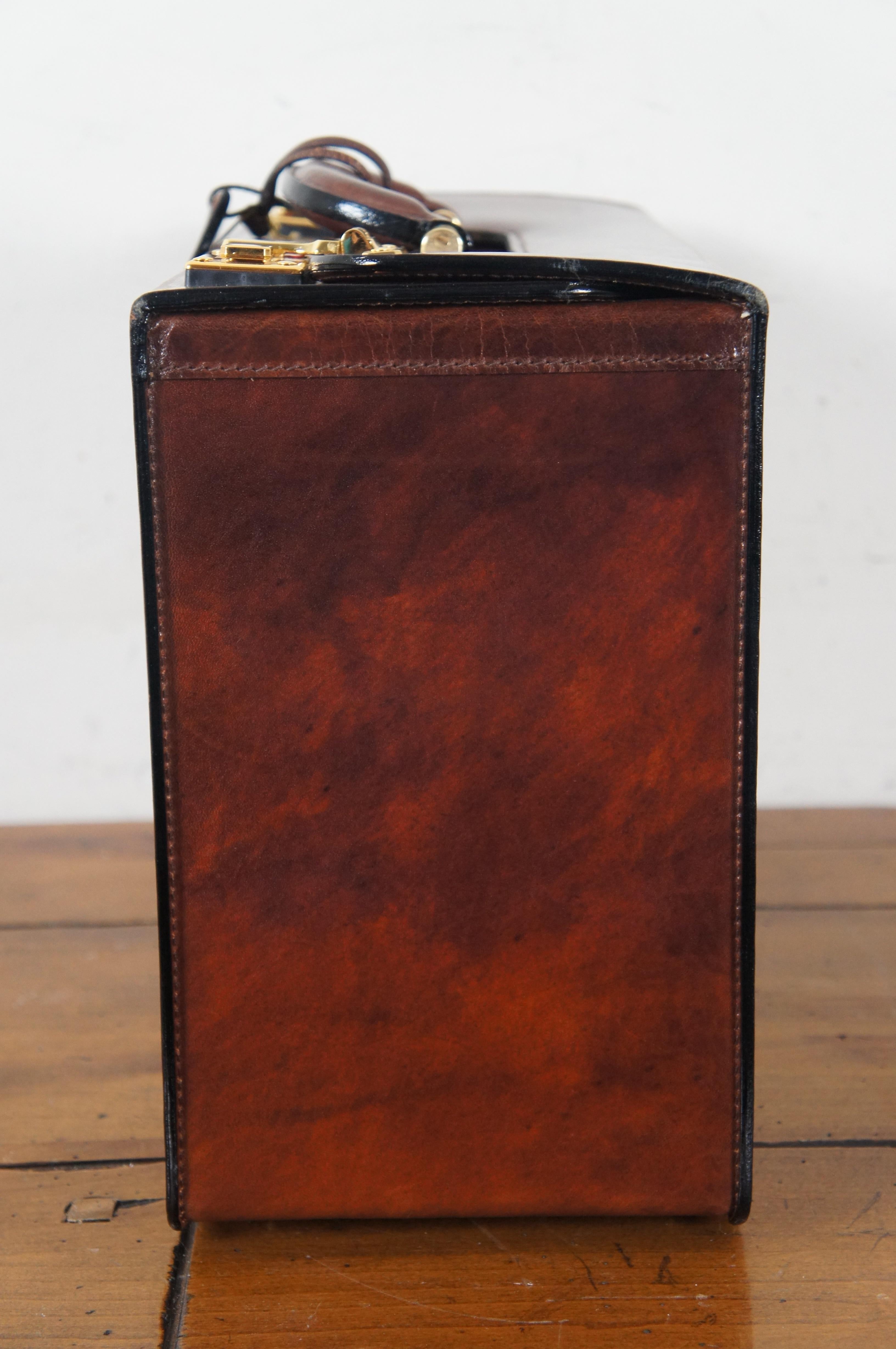 Vintage Presto Combination Lock Leather Document Case Executive Briefcase 16