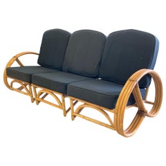 Vintage Pretzel Style Rattan Pretzel Sofa