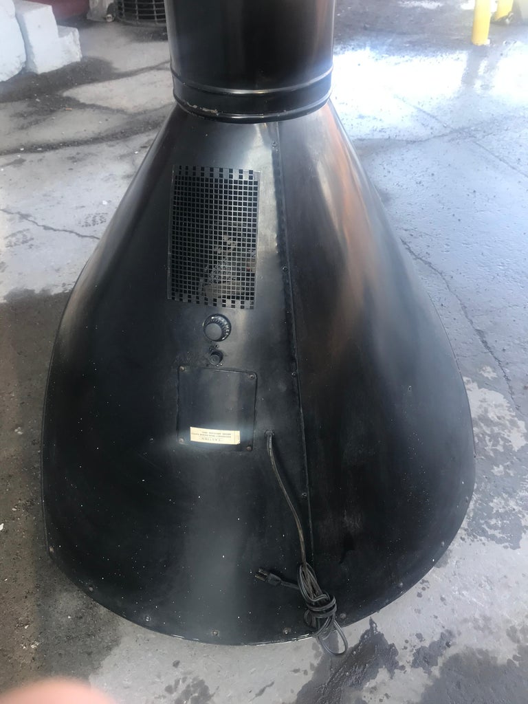 Vintage Preway Freestanding Black Electric Fireplace At 1stdibs