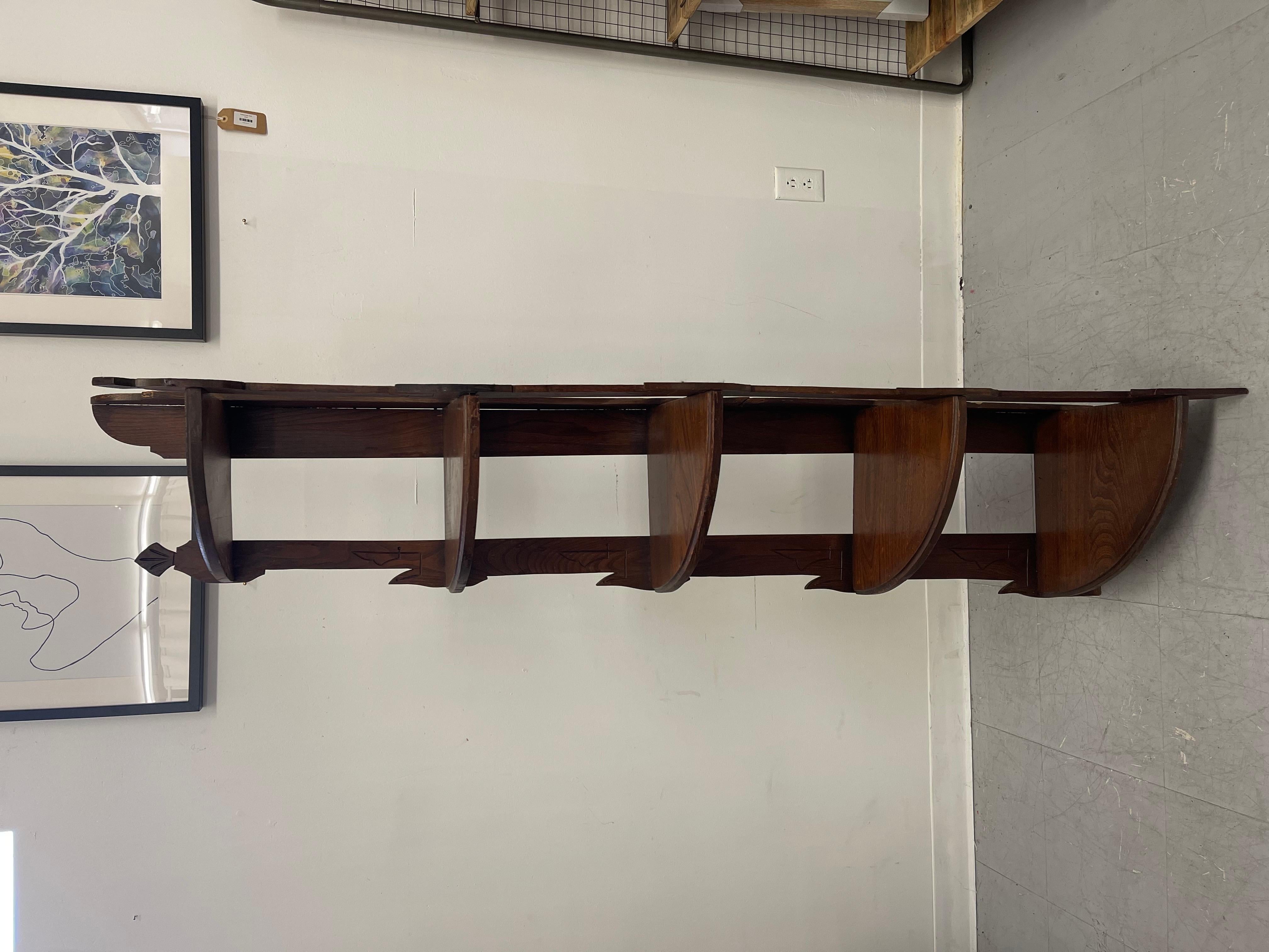 Vintage Primative Style Corner Bookcase or Bookshelf In Good Condition For Sale In Seattle, WA