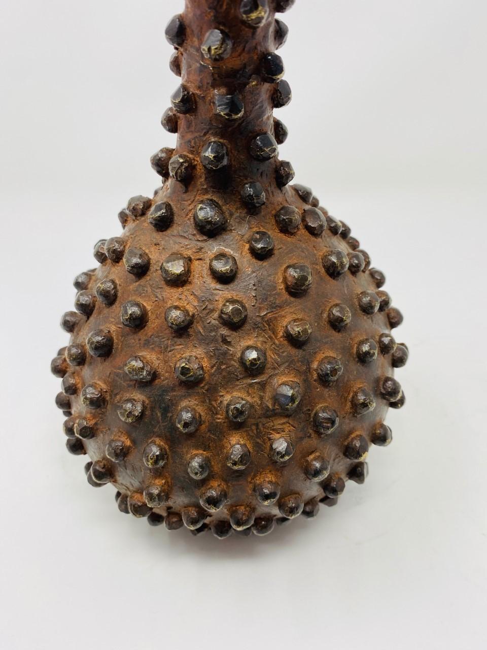 Vintage Abstract Hobnail Sculpture from Malawi For Sale 2