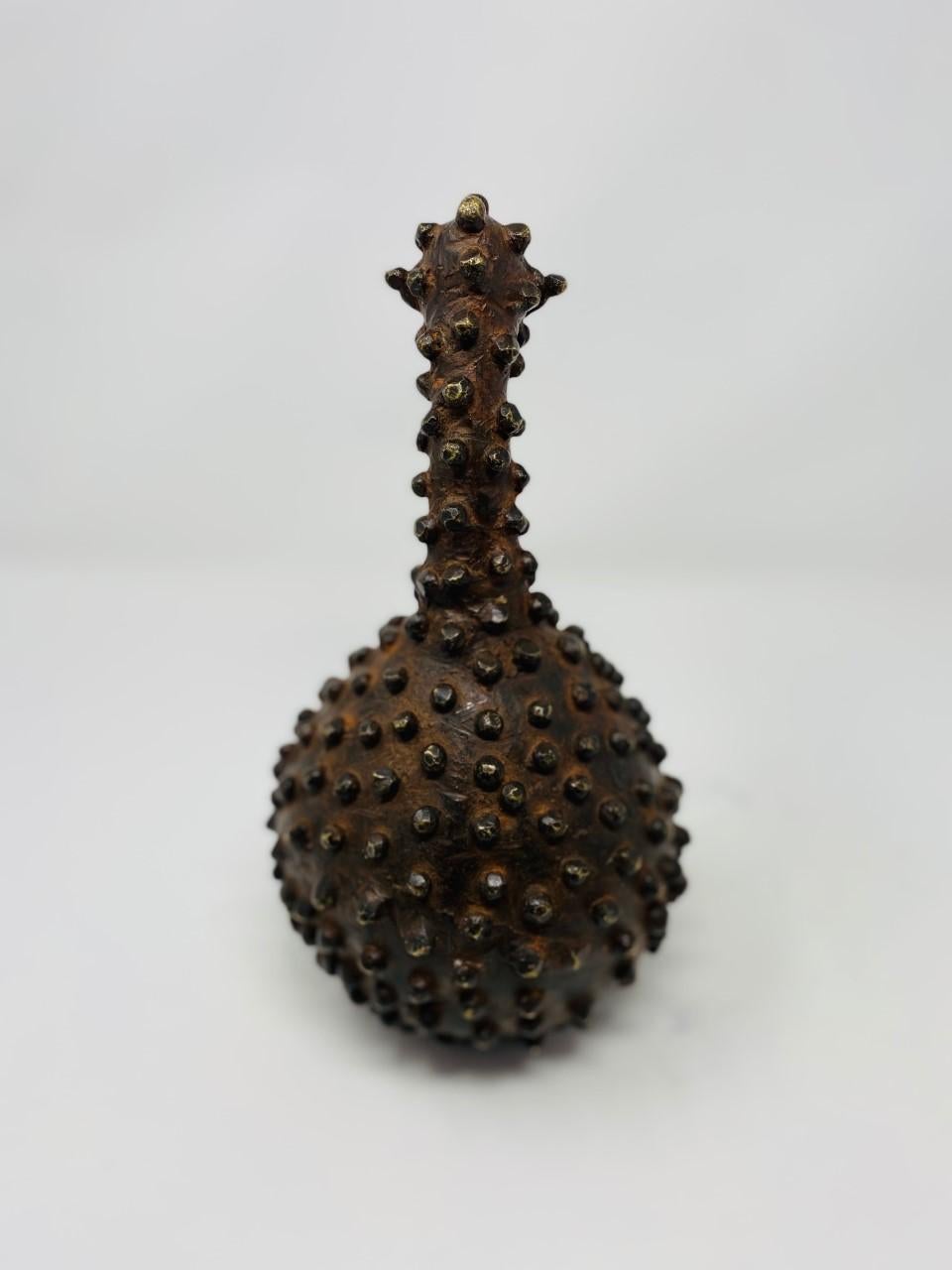 Vintage Abstract Hobnail Sculpture from Malawi For Sale 3