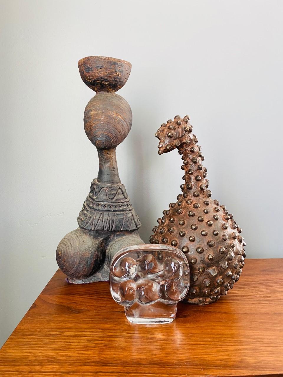 Vintage Abstract Hobnail Sculpture from Malawi For Sale 4