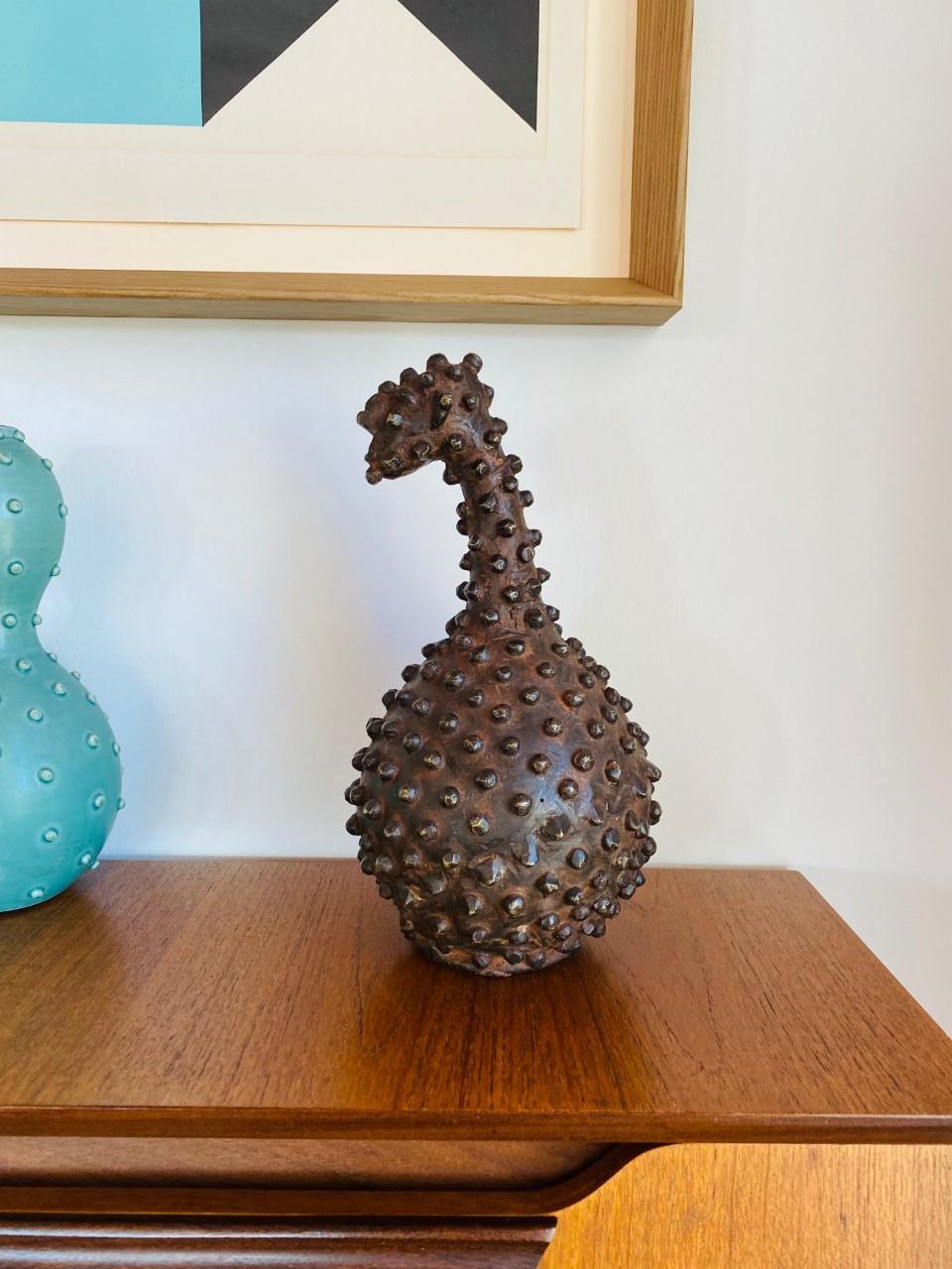 Primitive Vintage Abstract Hobnail Sculpture from Malawi For Sale