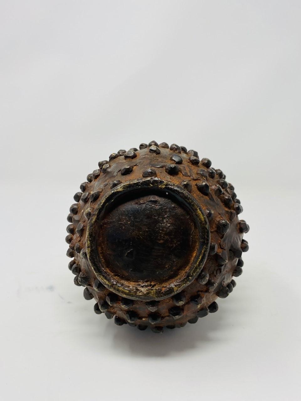 Vintage Abstract Hobnail Sculpture from Malawi In Good Condition For Sale In San Diego, CA