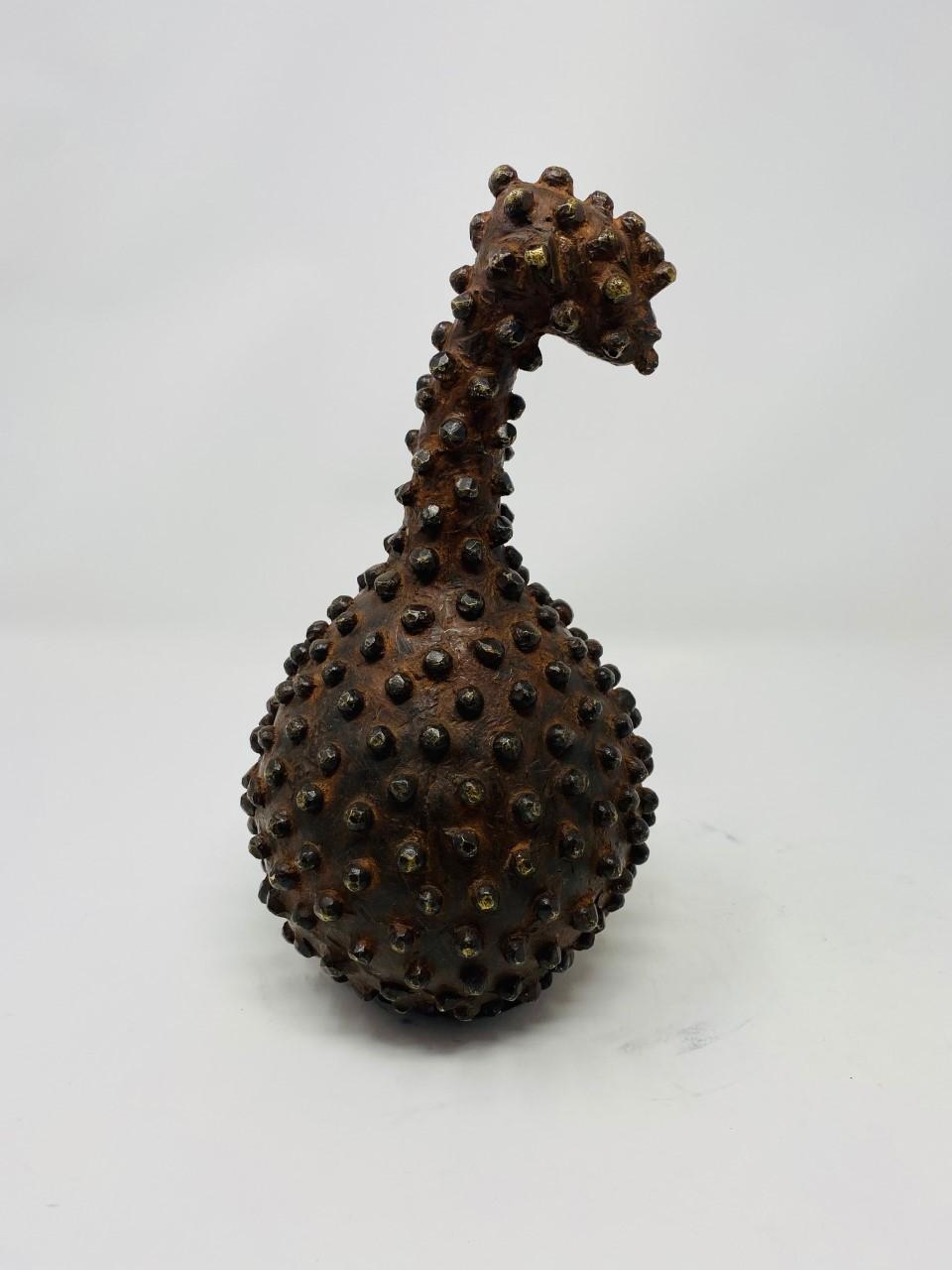 Late 20th Century Vintage Abstract Hobnail Sculpture from Malawi For Sale