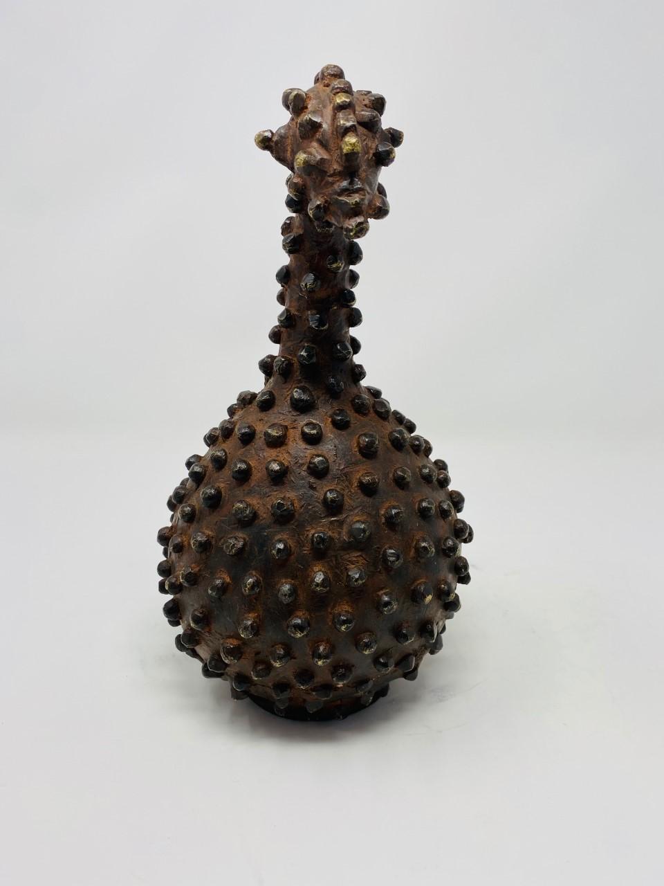 Vintage Abstract Hobnail Sculpture from Malawi For Sale 1