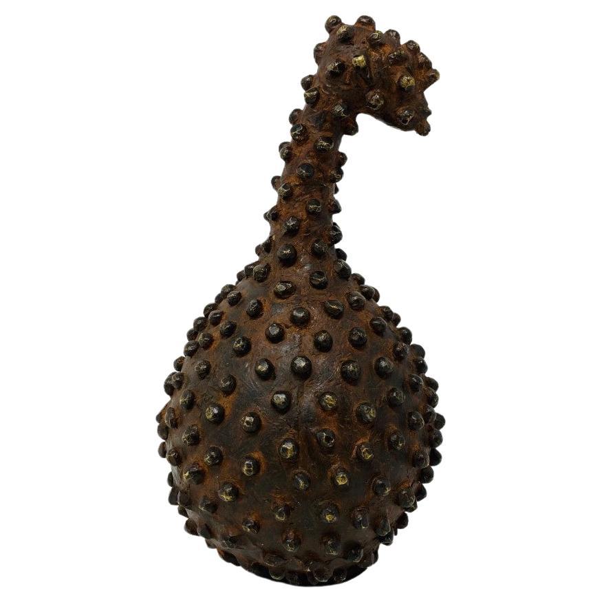 Vintage Abstract Hobnail Sculpture from Malawi For Sale