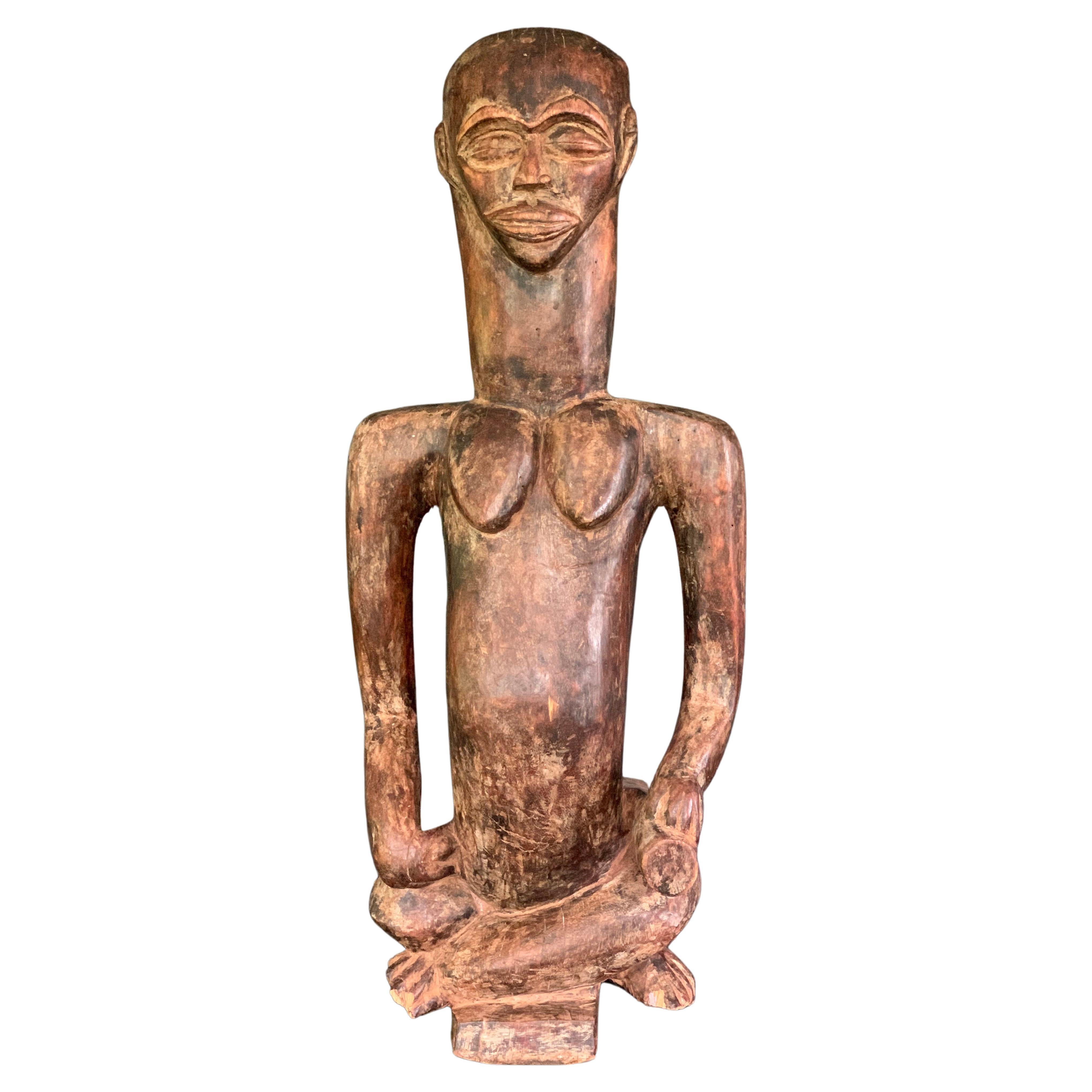 Vintage African Wood Carved Figurine