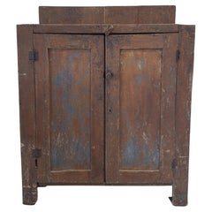 Vintage Primitive Cabinet Hutch