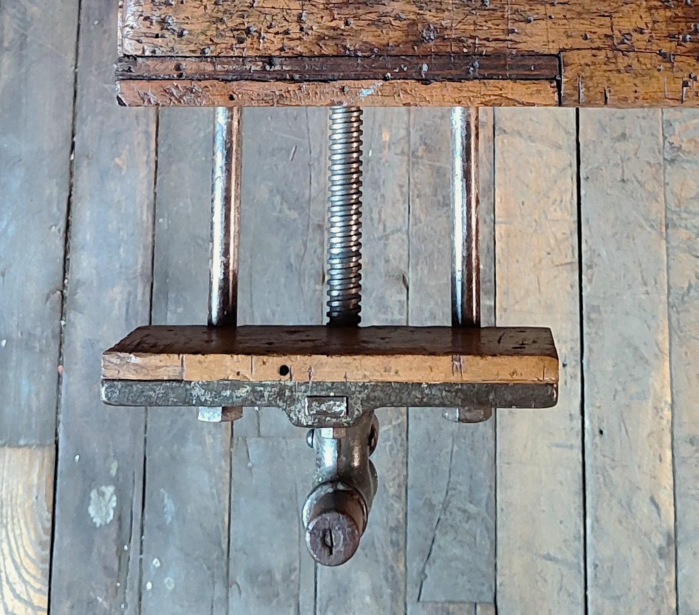 Vintage Primitive Carpenter's Workbench 4
