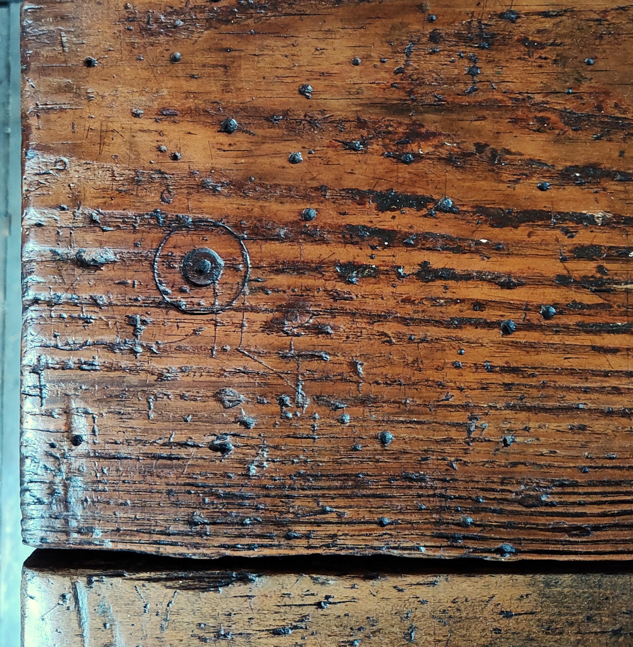 Vintage Primitive Carpenter's Workbench 9