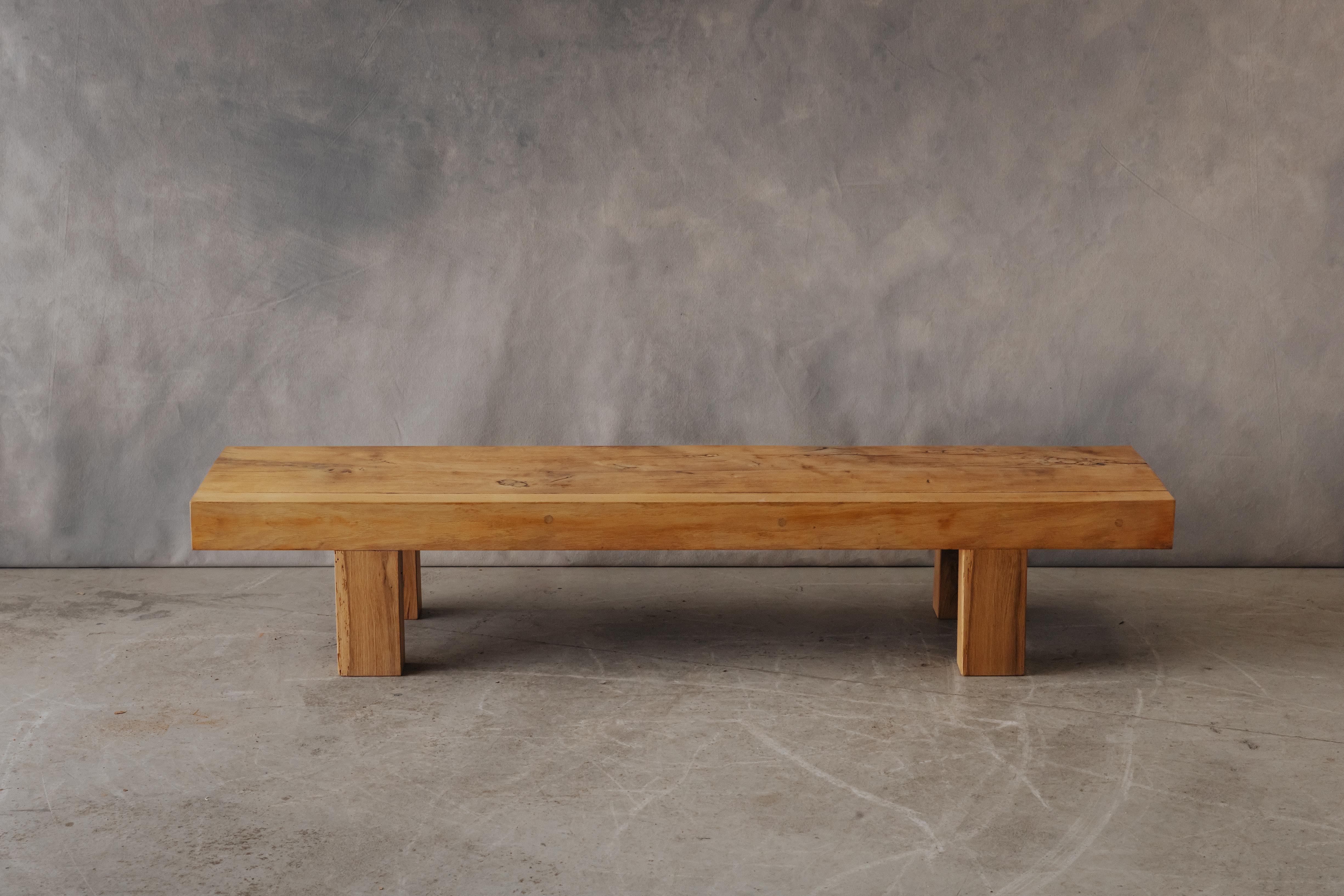 Vintage Primitive Coffee Table From France, Circa 1950,  Solid oak construction with very light wear and use.