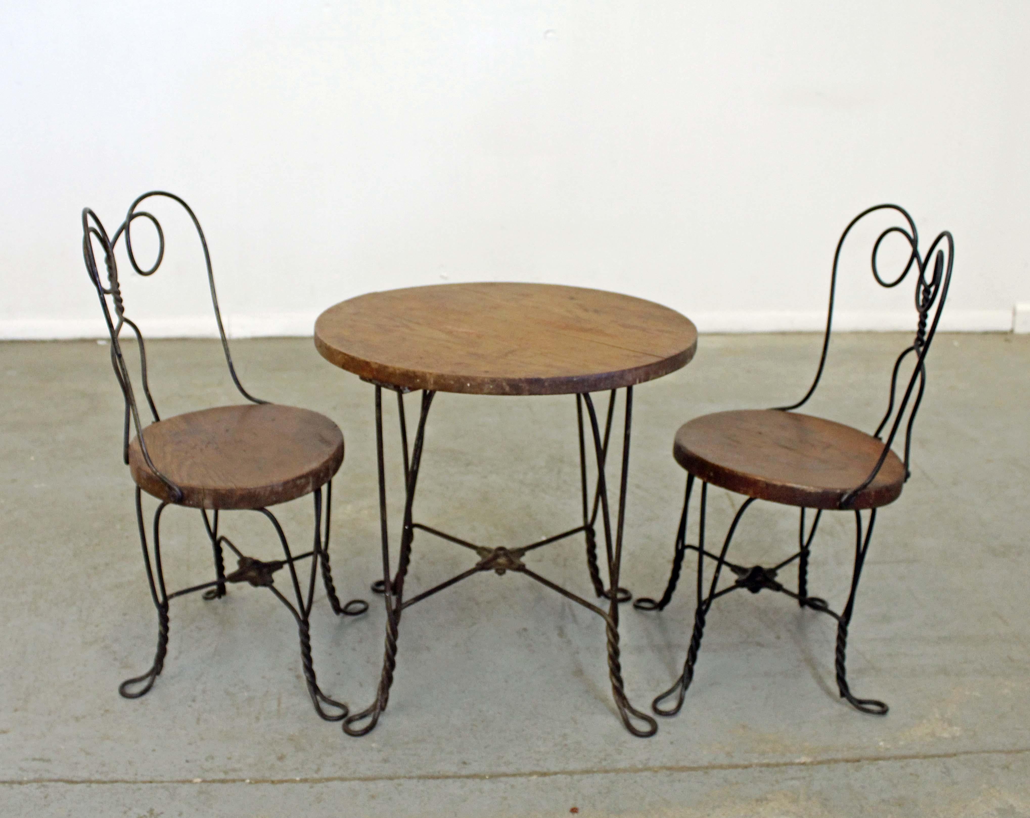 ice cream parlor table and chairs value
