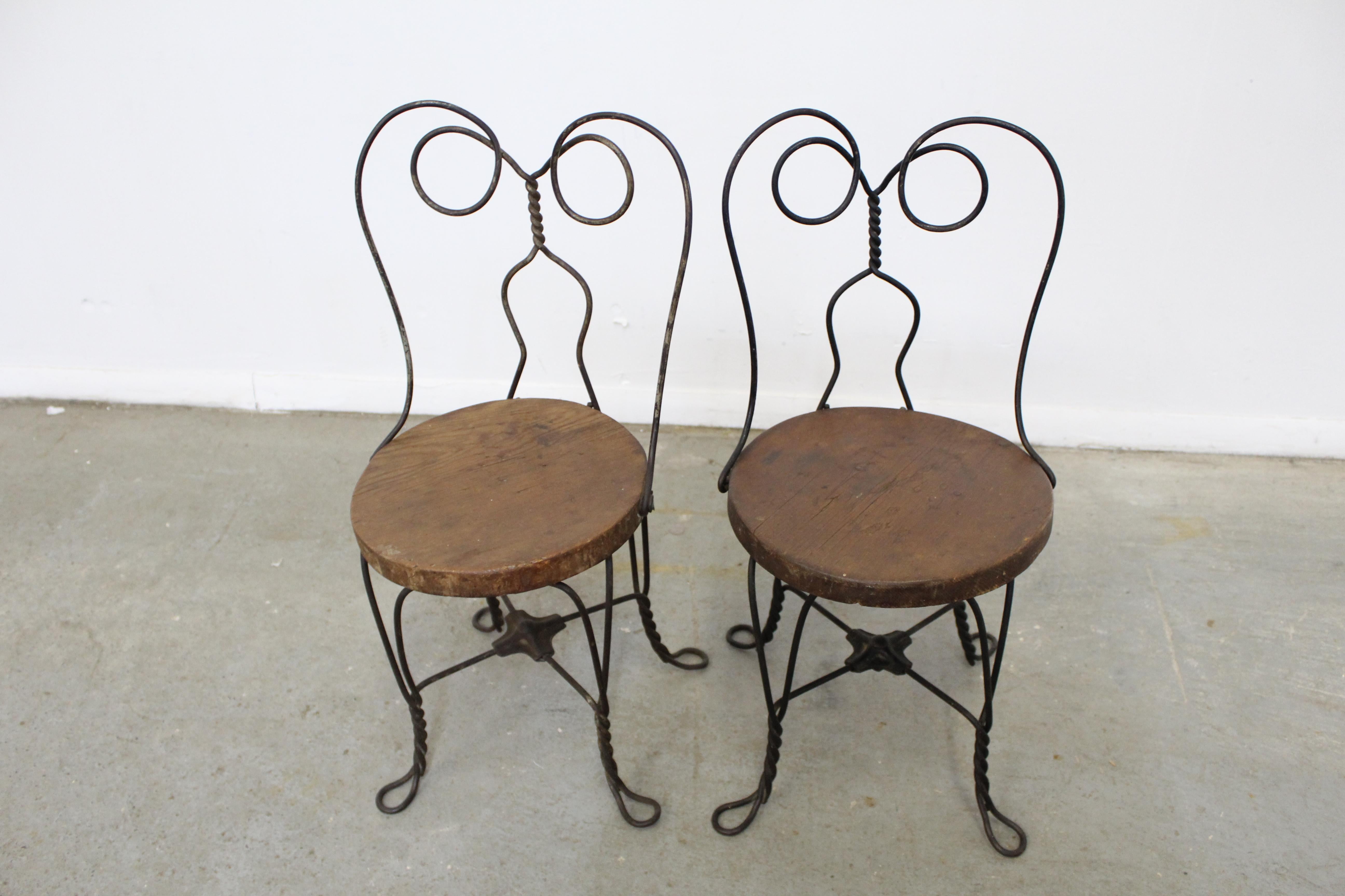 antique ice cream table and chairs