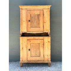 Vintage Primitive Knotty Pine Stacked Pantry