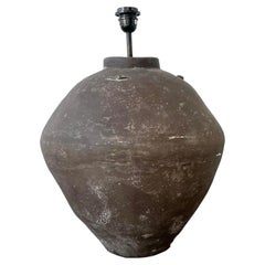 Vintage Primitive Matte Ceramic Lamp