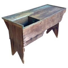 Vintage Primitive Patinated Copper Dry Sink