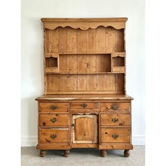 Vintage Primitive Pine Hutch