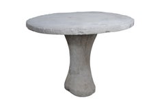 Vintage Primitive Round Porous Stone Breakfast Dining Patio Center Entry Table 4