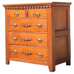 Vintage Primitive Scalloped Chest of Drawers