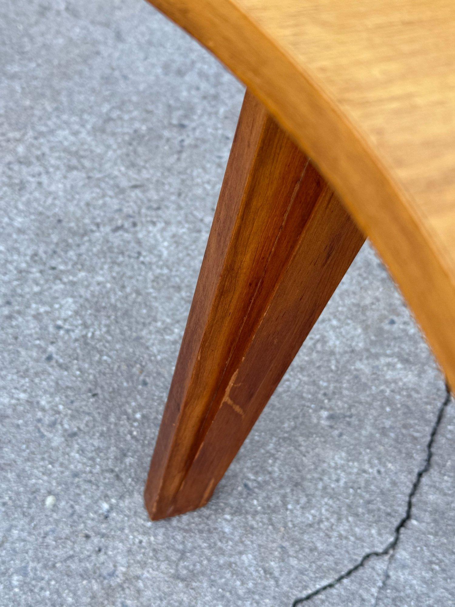 Vintage Primitive Style Maple Coffee Table or End Table - a Pair For Sale 4