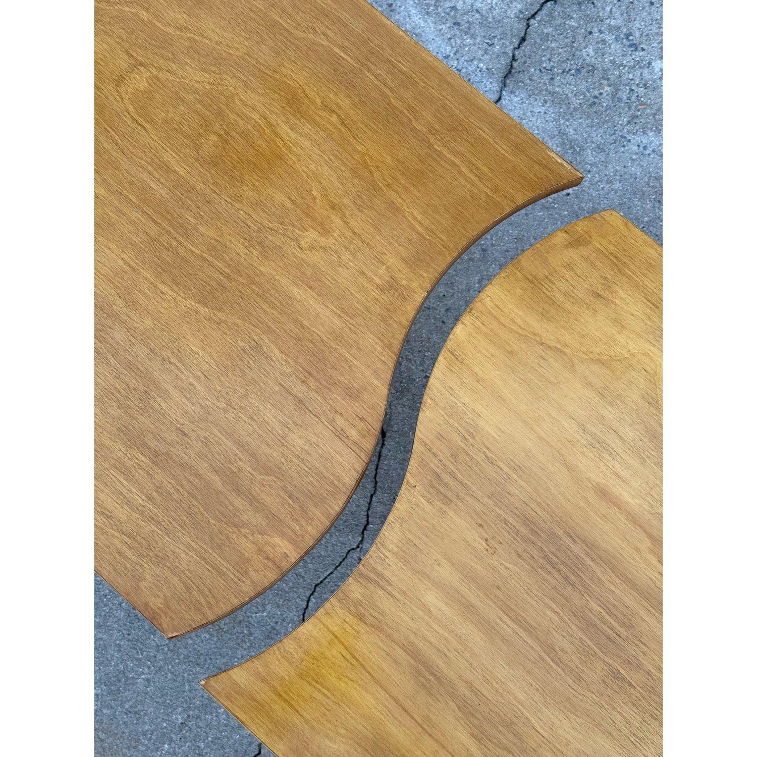 Mid-20th Century Vintage Primitive Style Maple Coffee Table or End Table - a Pair For Sale