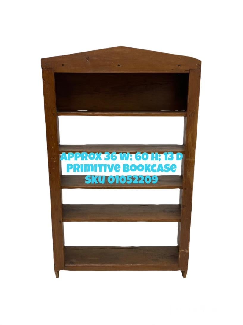Legno Scaffali libreria in Wood in stile primitivo vintage in vendita
