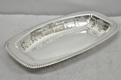 Vintage Primrose Plate England Victorian Silver Plated Reticulated Trinket Dish